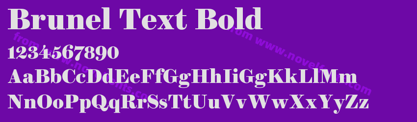 Brunel Text BoldPreview Brunel Text BoldPreview