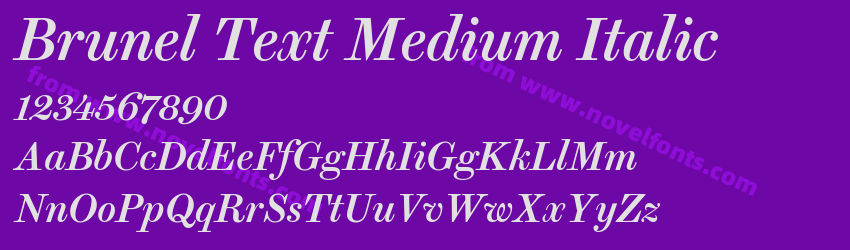 Brunel Text Medium ItalicPreview Brunel Text Medium ItalicPreview