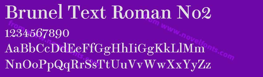 Brunel Text Roman No2Preview Brunel Text Roman No2Preview