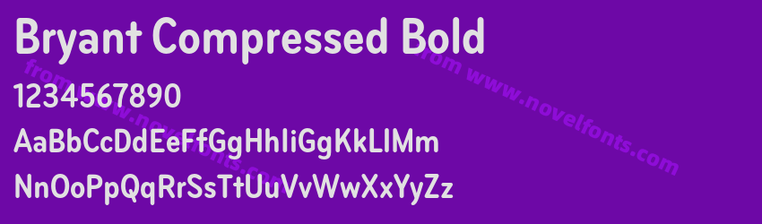 Bryant Compressed BoldPreview Bryant Compressed BoldPreview