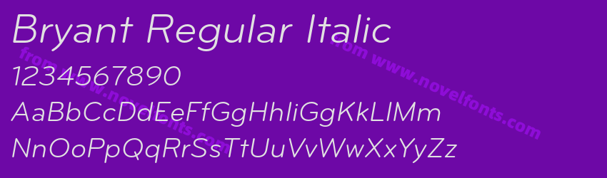 Bryant Regular ItalicPreview Bryant Regular ItalicPreview