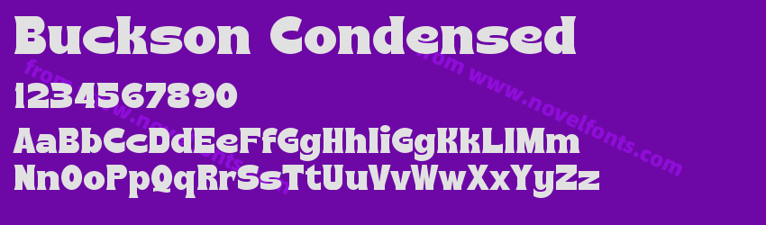Buckson CondensedPreview Buckson CondensedPreview