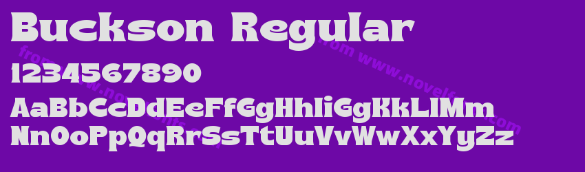 Buckson RegularPreview Buckson RegularPreview