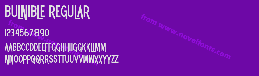 Bulnible RegularPreview Bulnible RegularPreview