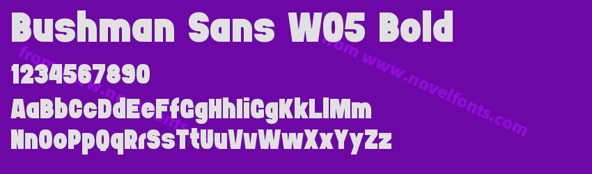 Bushman Sans W05 BoldPreview Bushman Sans W05 BoldPreview
