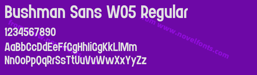 Bushman Sans W05 RegularPreview Bushman Sans W05 RegularPreview