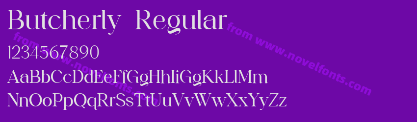 Butcherly RegularPreview