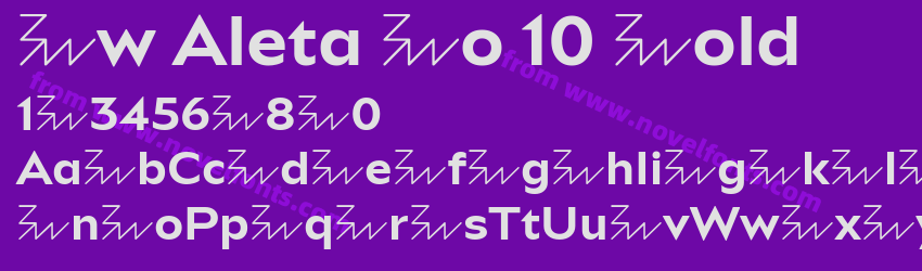 Bw Aleta No 10 BoldPreview Bw Aleta No 10 BoldPreview