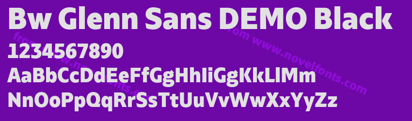 Bw Glenn Sans DEMO BlackPreview Bw Glenn Sans DEMO BlackPreview