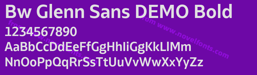 Bw Glenn Sans DEMO BoldPreview Bw Glenn Sans DEMO BoldPreview