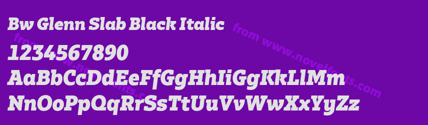 Bw Glenn Slab Black ItalicPreview