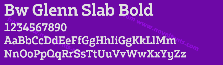 Bw Glenn Slab BoldPreview Bw Glenn Slab BoldPreview
