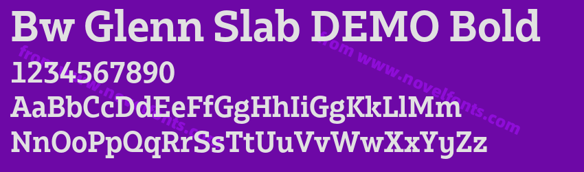 Bw Glenn Slab DEMO BoldPreview Bw Glenn Slab DEMO BoldPreview