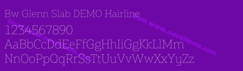 Bw Glenn Slab DEMO HairlinePreview Bw Glenn Slab DEMO HairlinePreview