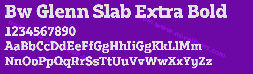 Bw Glenn Slab Extra BoldPreview Bw Glenn Slab Extra BoldPreview