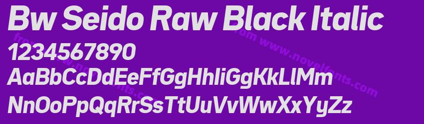 Bw Seido Raw Black ItalicPreview Bw Seido Raw Black ItalicPreview