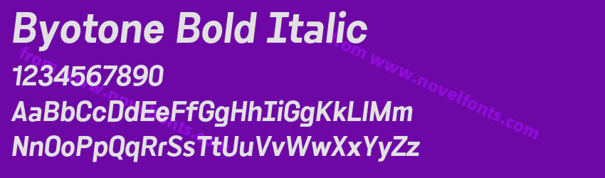 Byotone Bold ItalicPreview Byotone Bold ItalicPreview