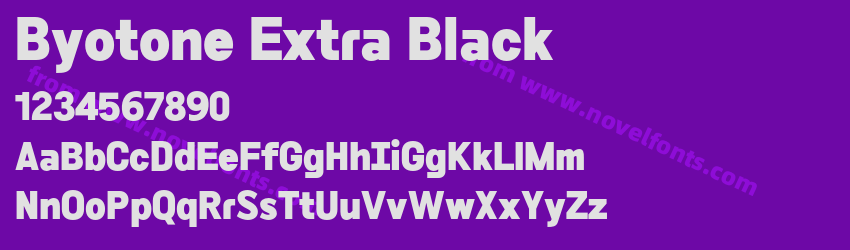 Byotone Extra BlackPreview Byotone Extra BlackPreview