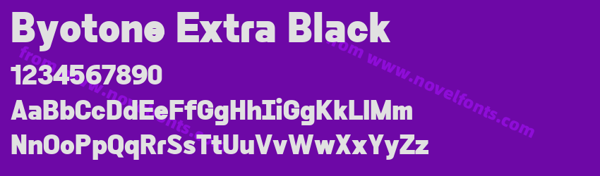 Byotone Extra BlackPreview