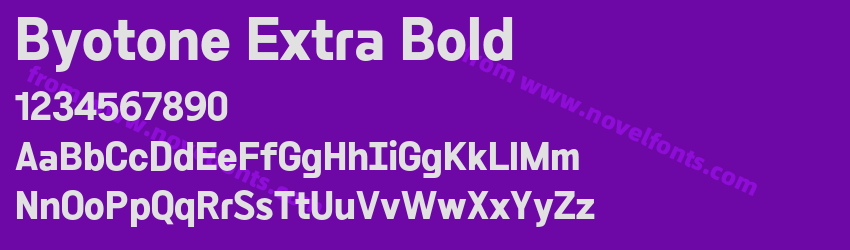 Byotone Extra BoldPreview Byotone Extra BoldPreview