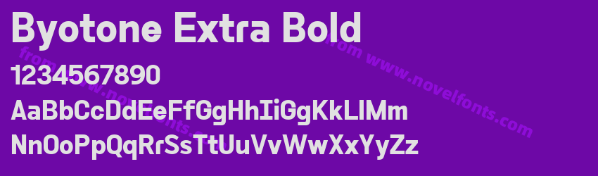 Byotone Extra BoldPreview