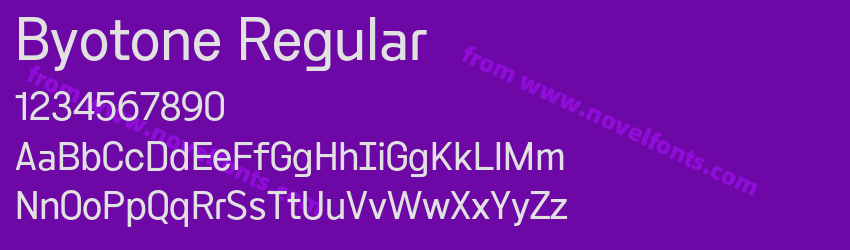Byotone RegularPreview Byotone RegularPreview