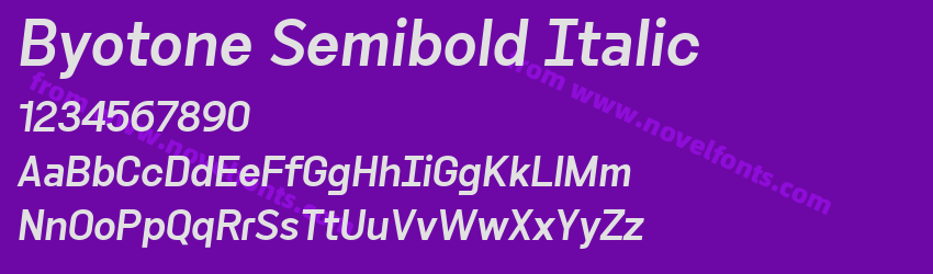 Byotone Semibold ItalicPreview Byotone Semibold ItalicPreview