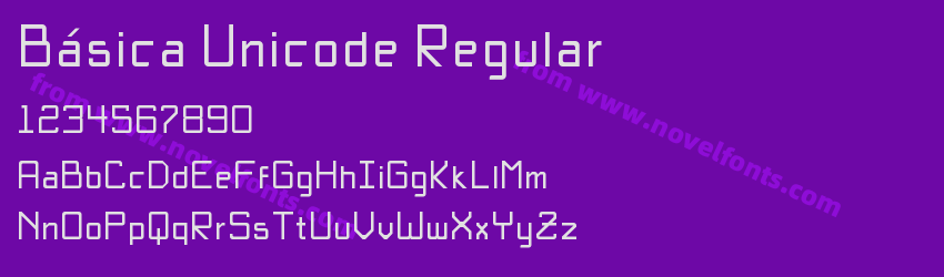 Básica Unicode RegularPreview Básica Unicode RegularPreview