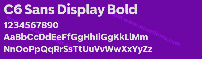 C6 Sans Display BoldPreview C6 Sans Display BoldPreview