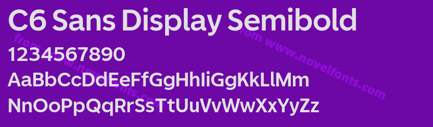 C6 Sans Display SemiboldPreview C6 Sans Display SemiboldPreview