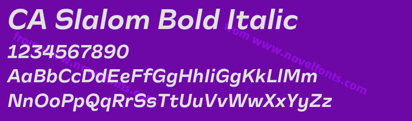 CA Slalom Bold ItalicPreview CA Slalom Bold ItalicPreview