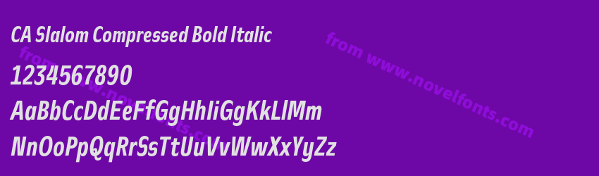 CA Slalom Compressed Bold ItalicPreview CA Slalom Compressed Bold ItalicPreview