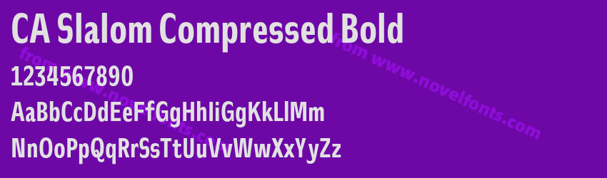 CA Slalom Compressed BoldPreview CA Slalom Compressed BoldPreview