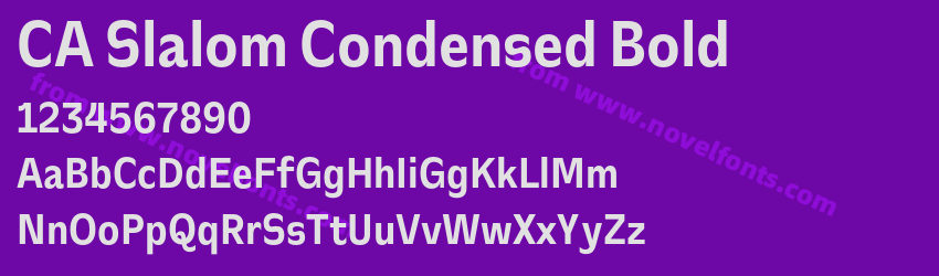 CA Slalom Condensed BoldPreview CA Slalom Condensed BoldPreview