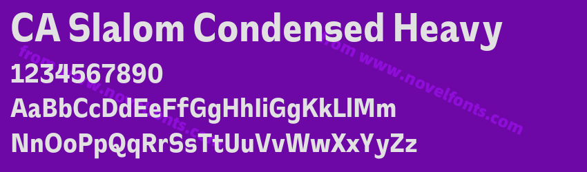 CA Slalom Condensed HeavyPreview CA Slalom Condensed HeavyPreview