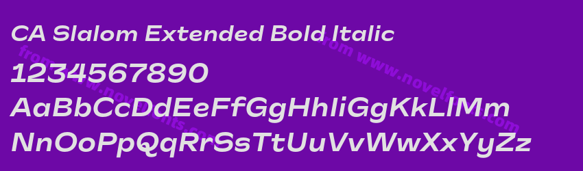 CA Slalom Extended Bold ItalicPreview CA Slalom Extended Bold ItalicPreview