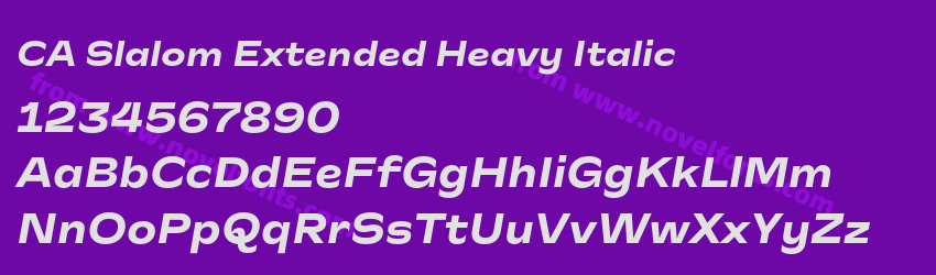 CA Slalom Extended Heavy ItalicPreview CA Slalom Extended Heavy ItalicPreview