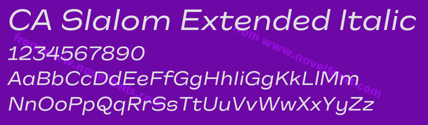 CA Slalom Extended ItalicPreview CA Slalom Extended ItalicPreview