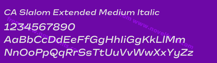 CA Slalom Extended Medium ItalicPreview CA Slalom Extended Medium ItalicPreview