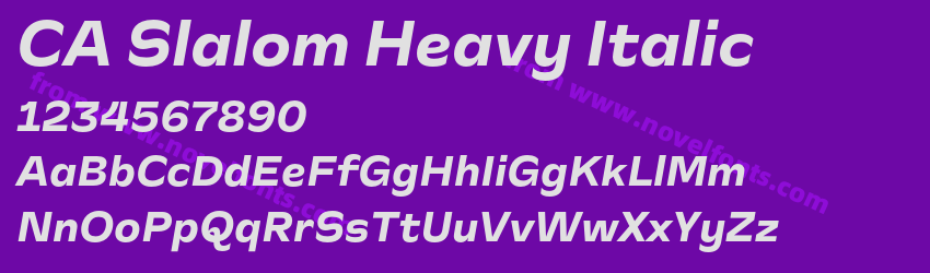 CA Slalom Heavy ItalicPreview CA Slalom Heavy ItalicPreview