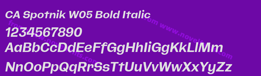 CA Spotnik W05 Bold ItalicPreview CA Spotnik W05 Bold ItalicPreview