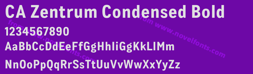 CA Zentrum Condensed BoldPreview CA Zentrum Condensed BoldPreview