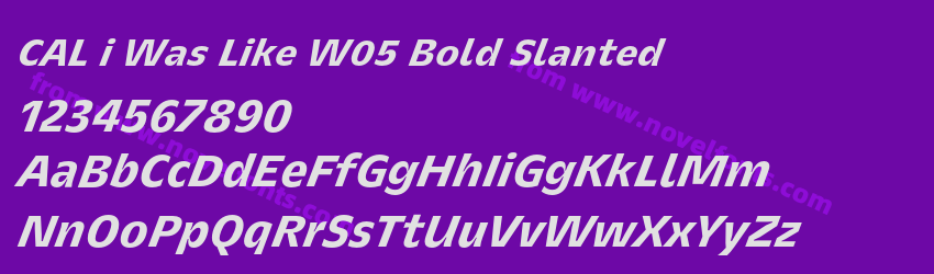 CAL i Was Like W05 Bold SlantedPreview CAL i Was Like W05 Bold SlantedPreview