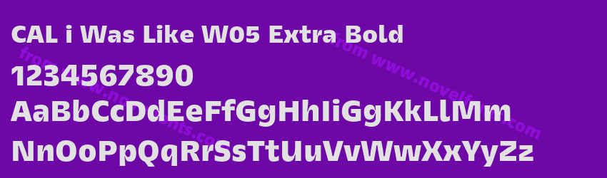 CAL i Was Like W05 Extra BoldPreview CAL i Was Like W05 Extra BoldPreview