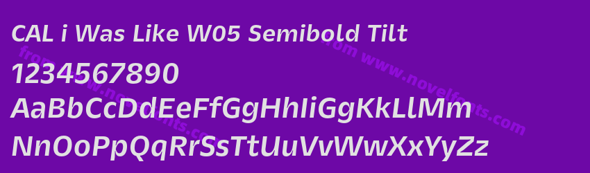 CAL i Was Like W05 Semibold TiltPreview CAL i Was Like W05 Semibold TiltPreview