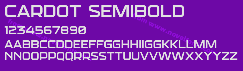 CARDOT SemiboldPreview CARDOT SemiboldPreview