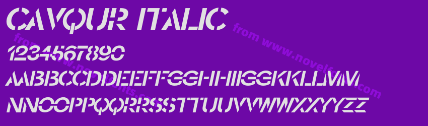 CAVQUR ItalicPreview CAVQUR ItalicPreview