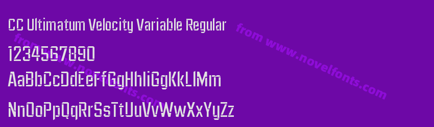 CC Ultimatum Velocity Variable RegularPreview CC Ultimatum Velocity Variable RegularPreview