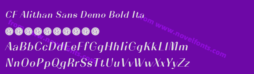 CF Alithan Sans Demo Bold ItaPreview CF Alithan Sans Demo Bold ItaPreview
