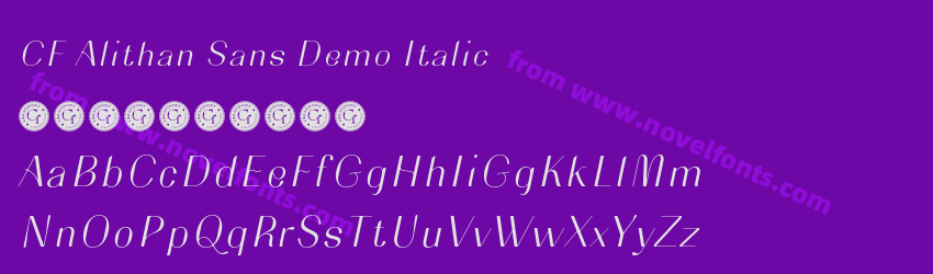 CF Alithan Sans Demo ItalicPreview CF Alithan Sans Demo ItalicPreview